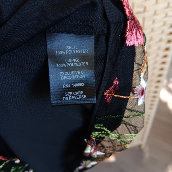 NWT Torrid Smocked Bodice Off Shoulder Skater Dress - Black Lace Embroidery - Picture 14 of 15